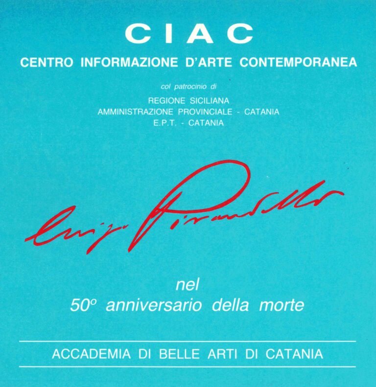 CIAC - SIMPOSIO PIRANDELLIANO 1986